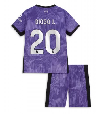 Liverpool Diogo Jota #20 Replica Third Stadium Kit for Kids 2023-24 Short Sleeve (+ pants)